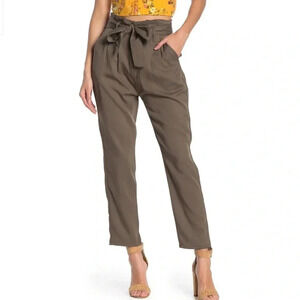 Love, Fire Twill Paperbag Hem Pants Size L=8 /10